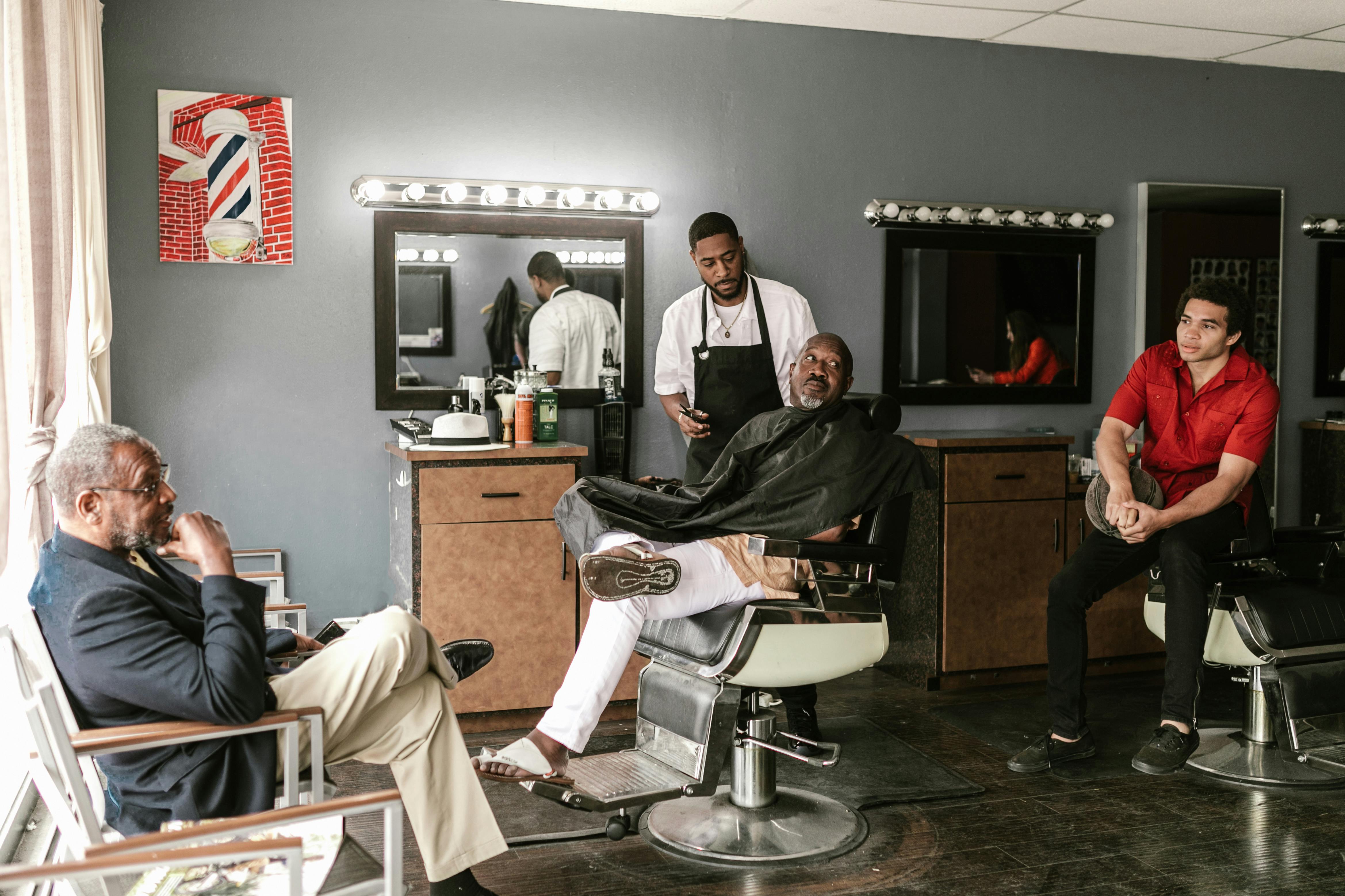 Jones Barber Shop interior